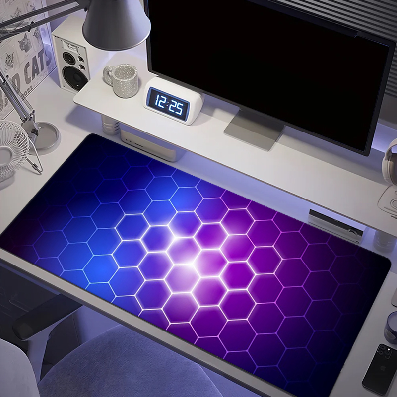 Gaming Keyboard And Mouse - Honeycomb Series Muismat Grote computerkantoor-speltafelmatten XXL