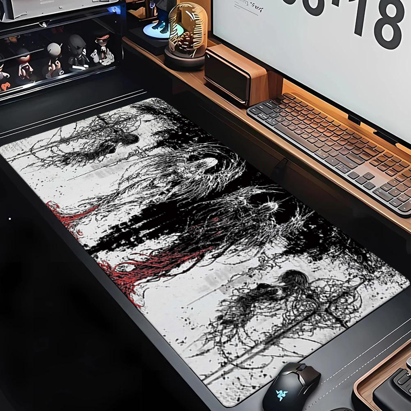 Gaming Keyboard And Mouse - Dark Angel Art Design Groot formaat