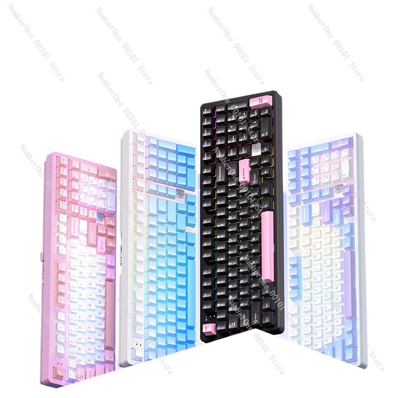 Gaming Keyboard Bluetooth - Mechanisch toetsenbord van aluminiumlegering, draadloos Bluetooth-