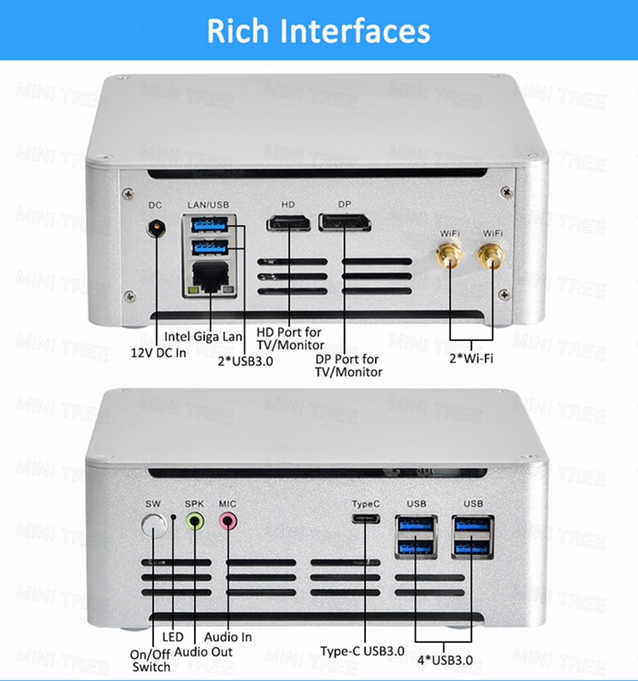 Intel Cpu Core I7 - Win11 Mini PC Cube 13e generatie