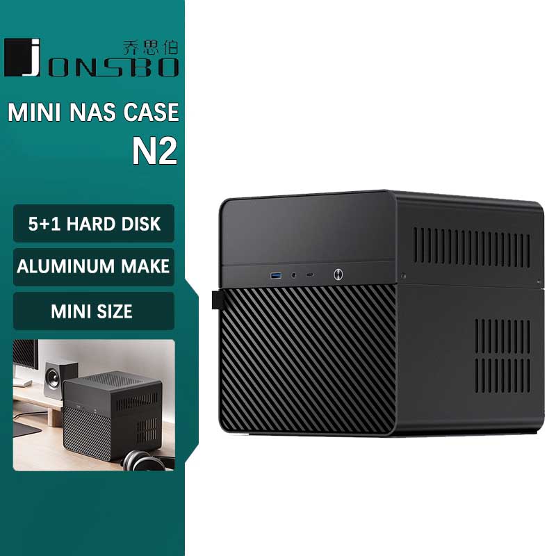 Aluminum Case 65 - JONSBO N2 NAS Aluminium Mini ITX-behuizing