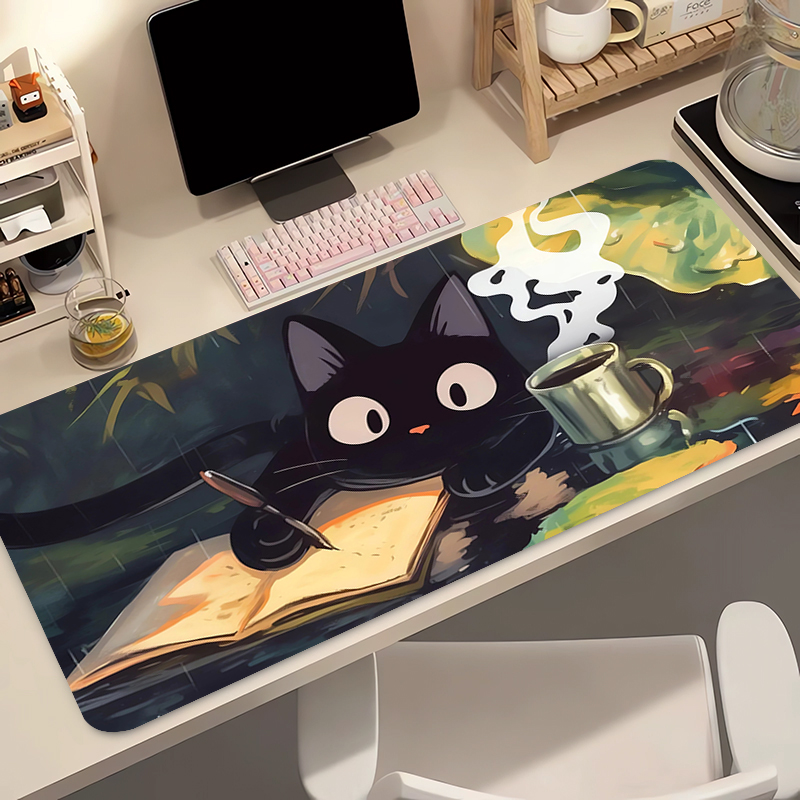 Gaming Keyboard And Mouse - Kawaii Zwarte Kat Siliconen Zachte Gaming