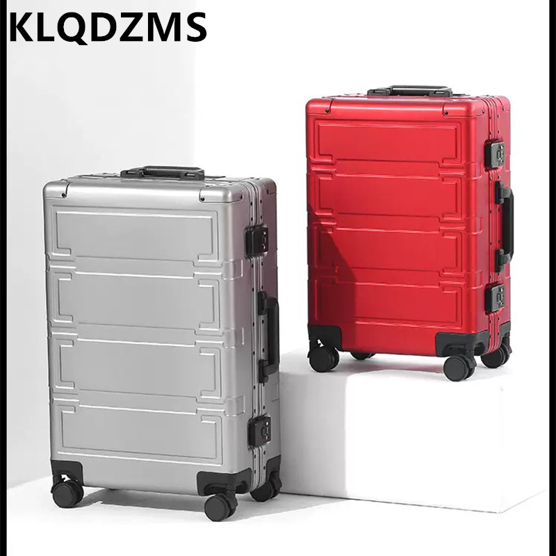 Aluminum Case 65 - KLQDZMS Herenbagagetas Volledig aluminium magnesiumlegering instapkoffer