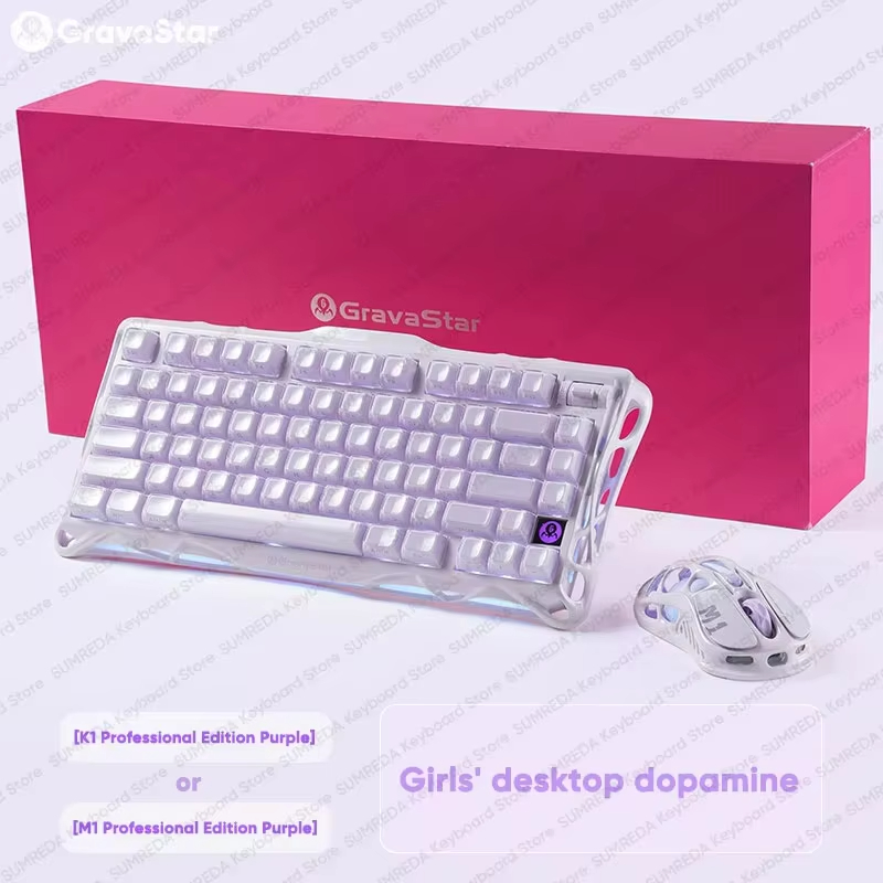 Gaming Keyboard Bluetooth - GravaStar M1 M2 draadloze muis of