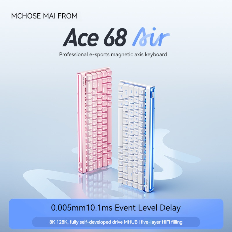 Gaming Keyboard He - Mchose Ace68 Air magnetische as mechanisch