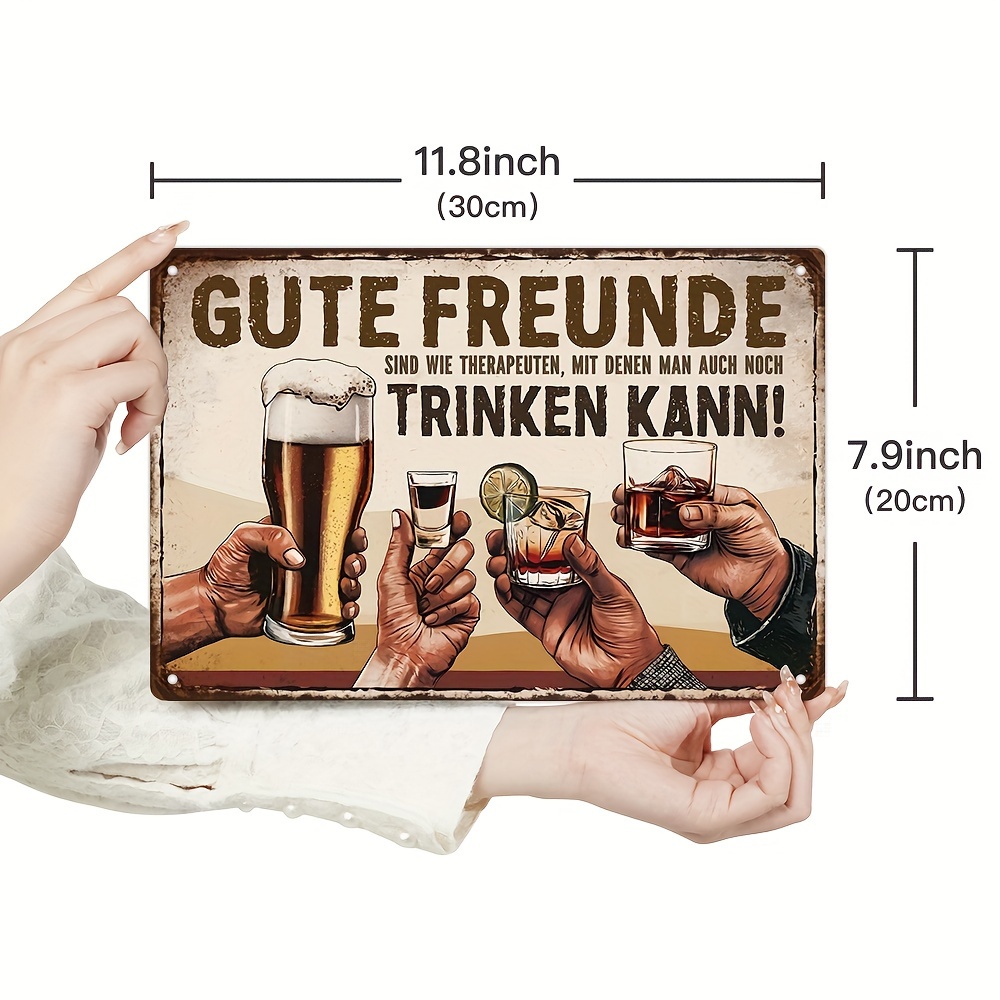 Duits vintage metalen bord, 'G - Brass Weight Plate recensie en prijs