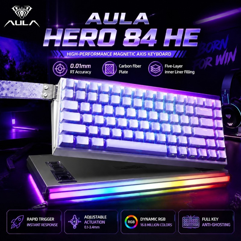 AULA HERO84 Magnetisch Gaming  - Gaming Keyboard He recensie en prijs