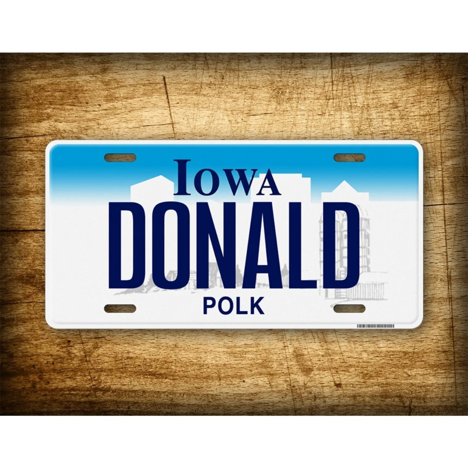 Gepersonaliseerde Iowa Vintage - Brass Weight Plate recensie en prijs