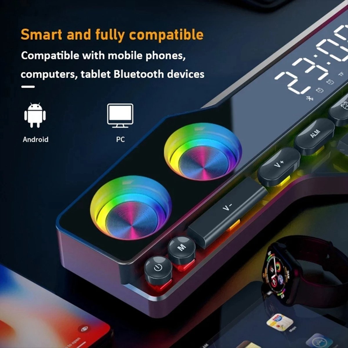 DTC5 V18 Dazzle Colour Speaker - Gaming Keyboard Bluetooth recensie en prijs