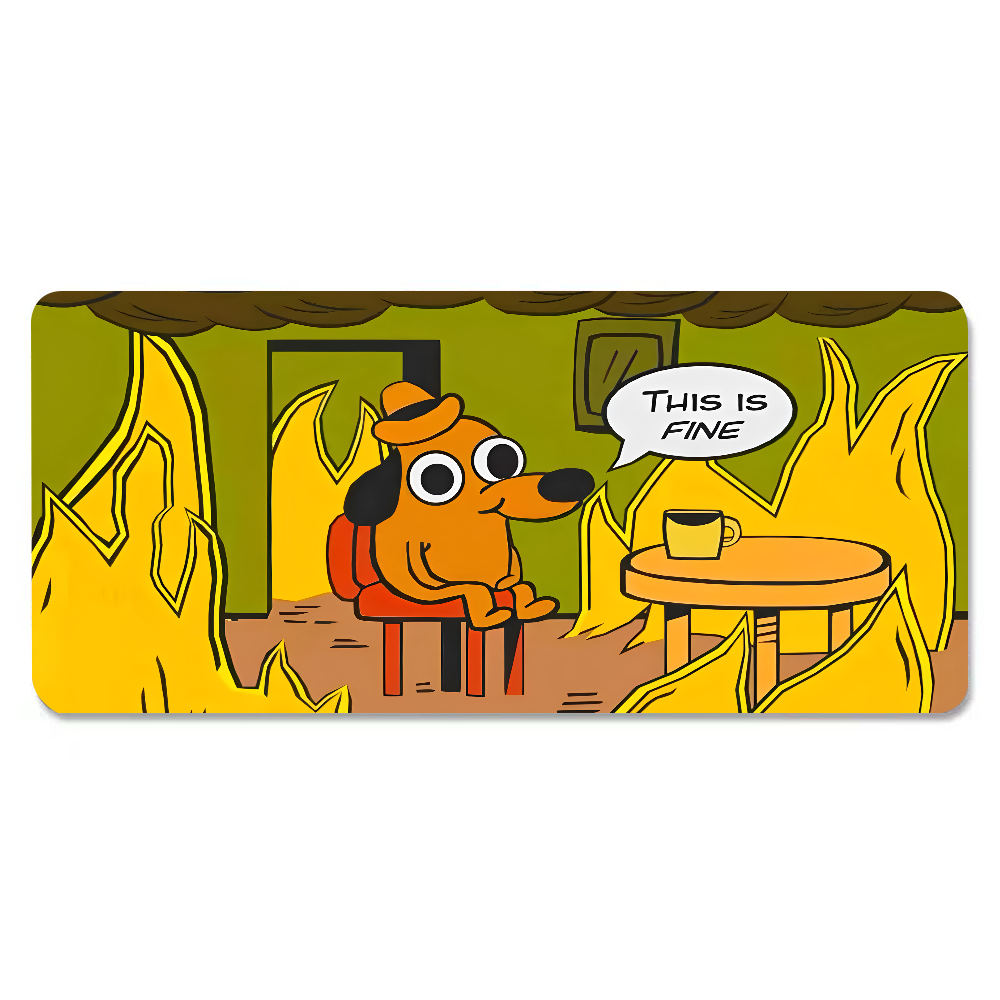 This Is Fine Dog Teckel Muisma - Gaming Keyboard And Mouse recensie en prijs
