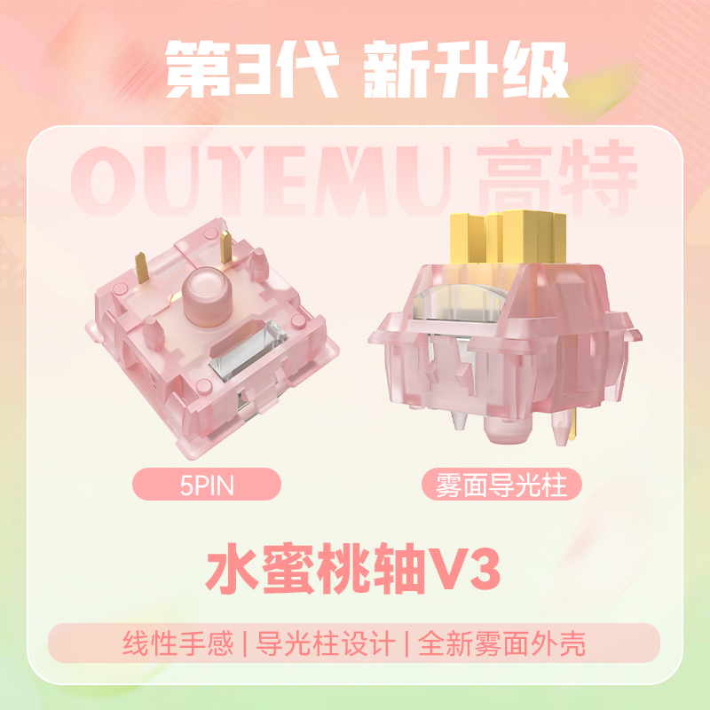 Outemu Silent Peach V3-schakel - Keyboard Lube Kit recensie en prijs