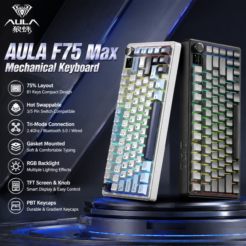 AULA F75 Max Mechanisch Toetse - Gaming Keyboard He recensie en prijs