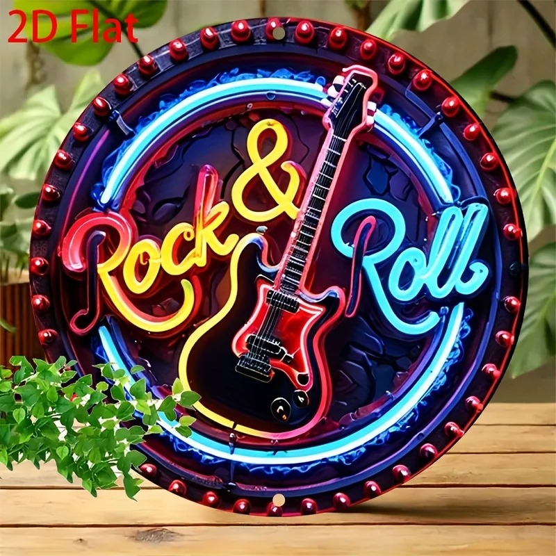 Een vintage rock-neonbord, 2D  - Brass Weight Plate recensie en prijs